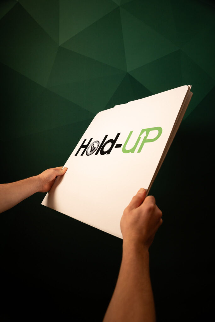 Holdup.nl houder ingeklapt zijaanzicht